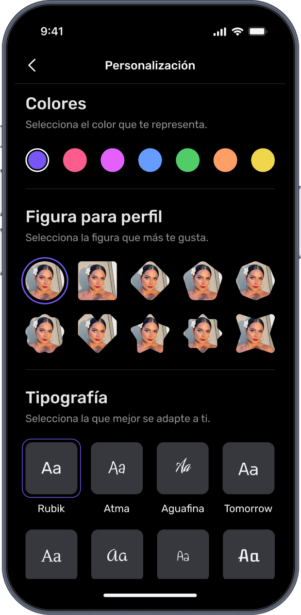 Diseño personalizado de interfaz en Socialler